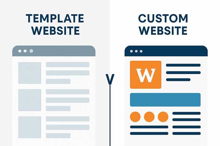 Custom Website vs Template